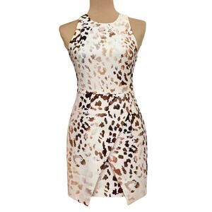 Keepsake Leopard Print Sleeveless Dress Size S
